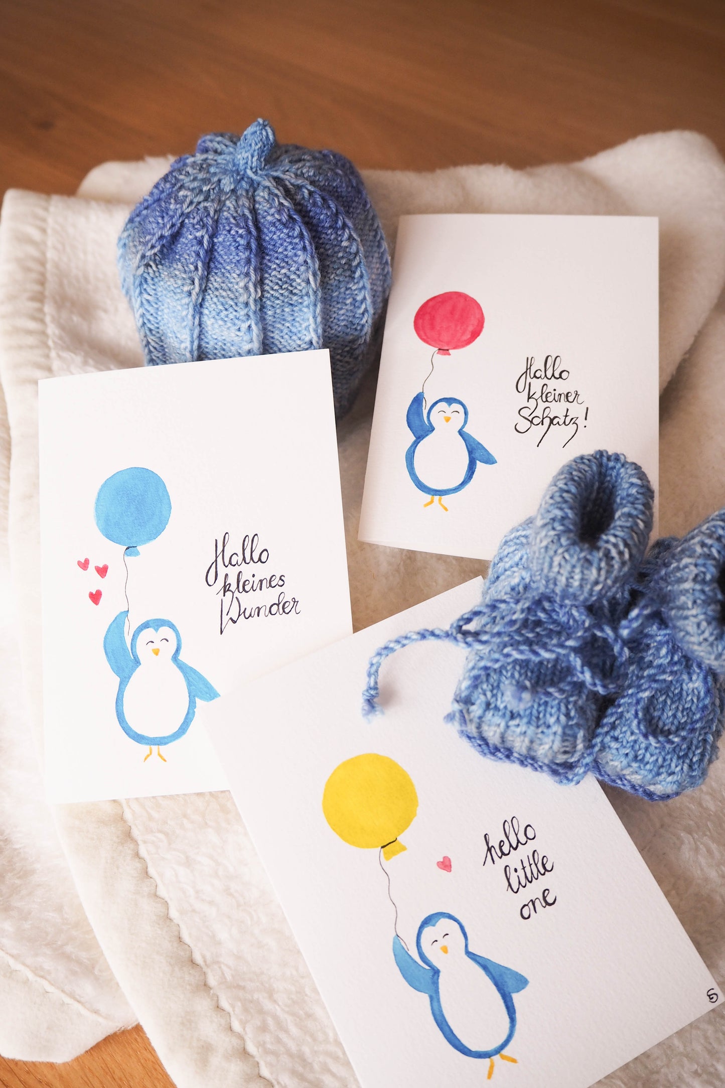 Babykarte 'Pinguin'